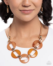 Load image into Gallery viewer, Paparazzi Endearing Elegance - Orange Necklace