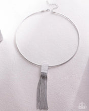 Load image into Gallery viewer, Paparazzi Tassel Tremolo - Silver Necklace