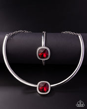 Load image into Gallery viewer, Paparazzi Asscher Assumption Red Necklace/Bracelet Set