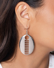 Load image into Gallery viewer, Paparazzi Carved Chic Silver Earrings