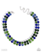 Load image into Gallery viewer, Paparazzi Colorful Charm Green Choker Necklace
