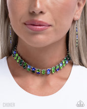 Load image into Gallery viewer, Paparazzi Colorful Charm Green Choker Necklace
