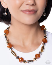 Load image into Gallery viewer, Paparazzi Danger Zone Delight Brown Necklace