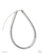 Load image into Gallery viewer, Paparazzi Elementary Elegance Silver Choker Necklace