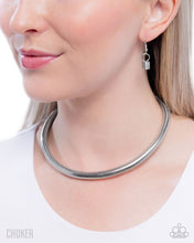 Load image into Gallery viewer, Paparazzi Elementary Elegance Silver Choker Necklace