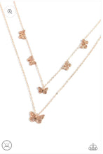 Load image into Gallery viewer, Paparazzi Butterfly Beacon - Rose Gold Necklace