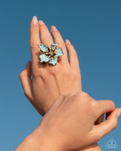 Load image into Gallery viewer, Paparazzi Fast Florals Blue Ring
