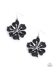 Load image into Gallery viewer, Paparazzi Floral Faction Black Earrings