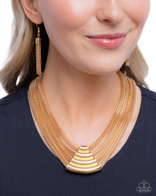 Load image into Gallery viewer, Paparazzi Get the MESH-age Gold Necklace