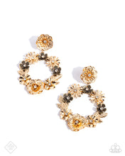 Load image into Gallery viewer, Paparazzi Graceful Garden Gold Earrings (January 2025 Glimpses of Malibu)