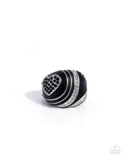 Load image into Gallery viewer, Paparazzi Heartfelt Hype Black Ring