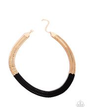 Load image into Gallery viewer, Paparazzi Painted Paradox Black Necklace