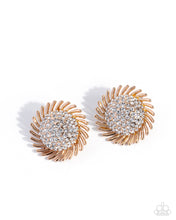 Load image into Gallery viewer, PRE-ORDER - Paparazzi Strategic Show Gold Earrings and Ring Set