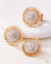 Load image into Gallery viewer, PRE-ORDER - Paparazzi Strategic Show Gold Earrings and Ring Set