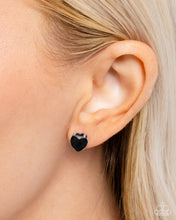 Load image into Gallery viewer, Paparazzi Sweetheart Stunner Black Earrings