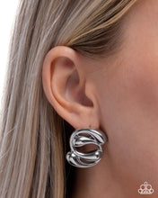 Load image into Gallery viewer, PRE-ORDER - Paparazzi Swirled Sass Silver Earrings
