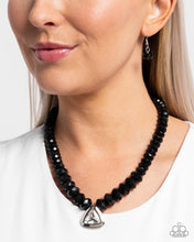 Load image into Gallery viewer, Paparazzi Trailblazing Triangle Black Necklace