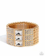 Load image into Gallery viewer, Paparazzi Dramatic Diva - Gold Bracelet (June 2024 Life of the Party)