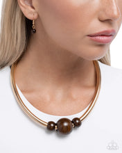 Load image into Gallery viewer, Paparazzi Sleek Shift - Brown Necklace