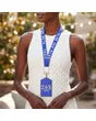 Load image into Gallery viewer, PRE-ORDER - ZPB Sorority Canvas Lanyard ID Badge Clip