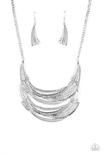 Load image into Gallery viewer, Paparazzi Read between the Vines - Silver Necklace (September 2020 Life of the Party Exclusive)
