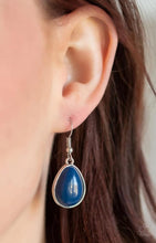 Load image into Gallery viewer, Paparazzi Shop Til You TEARDROP Blue Necklace