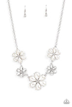 Load image into Gallery viewer, Paparazzi Fiercely Flowering White Necklace (December 2021 Life of the Party)