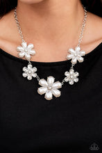 Load image into Gallery viewer, Paparazzi Fiercely Flowering White Necklace (December 2021 Life of the Party)