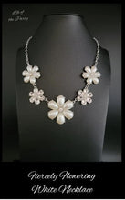 Load image into Gallery viewer, Paparazzi Fiercely Flowering White Necklace (December 2021 Life of the Party)