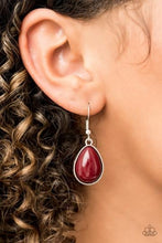 Load image into Gallery viewer, Paparazzi Shop Til You Teardrop Red Necklace