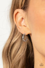 Load image into Gallery viewer, Paparazzi Small-Scale Shimmer Silver Earrings