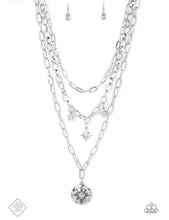 Load image into Gallery viewer, Paparazzi Under the Northern Lights White Necklace (Sunset Sightings April 2022)