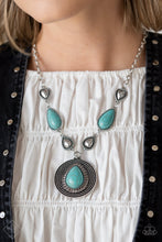 Load image into Gallery viewer, Paparazzi Saguaro Soul Trek Blue Necklace (Simply Santa Fe - April 2022)