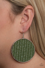Load image into Gallery viewer, Paparazzi Wonderfully Woven - Green Earrings