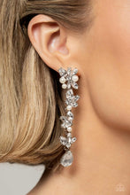 Load image into Gallery viewer, Paparazzi LIGHT at the Opera - White Earrings (Empower Me Pink 2023 Exclusive)
