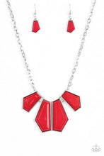 Load image into Gallery viewer, Paparazzi Get Up and GEO Red Necklace