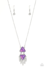 Load image into Gallery viewer, Paparazzi Under the FRINGE - Purple Necklace