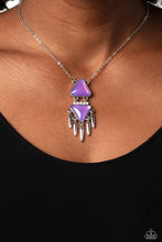 Load image into Gallery viewer, Paparazzi Under the FRINGE - Purple Necklace