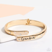 Load image into Gallery viewer, Paparazzi Gorgeous Grandma - Gold Bracelet
