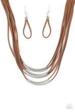 Load image into Gallery viewer, Paparazzi Walk the Walkabout Brown Necklace (Also available in black and gold)