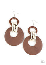 Load image into Gallery viewer, Paparazzi Beach Day Drama Black Earrings (Also available in Brown and Multi)