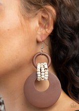 Load image into Gallery viewer, Paparazzi Beach Day Drama Black Earrings (Also available in Brown and Multi)