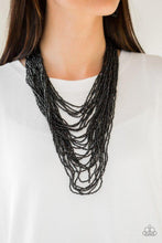 Load image into Gallery viewer, Paparazzi Dauntless Dazzle Black Necklace