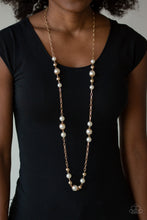 Load image into Gallery viewer, Paparazzi Wall Street Waltz Gold Necklace