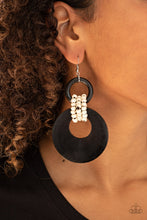 Load image into Gallery viewer, Paparazzi Beach Day Drama Black Earrings (Also available in Brown and Multi)