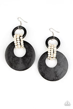 Load image into Gallery viewer, Paparazzi Beach Day Drama Black Earrings (Also available in Brown and Multi)