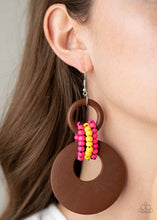 Load image into Gallery viewer, Paparazzi Beach Day Drama Black Earrings (Also available in Brown and Multi)