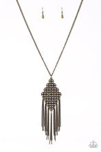 Load image into Gallery viewer, Paparazzi Web Design Brass Necklace