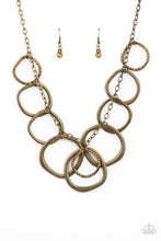 Load image into Gallery viewer, Paparazzi Dizzy with Desire Brass Necklace