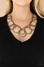 Load image into Gallery viewer, Paparazzi Dizzy with Desire Brass Necklace
